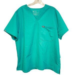Figs Blue Boxy Relaxed T-Shirt Top